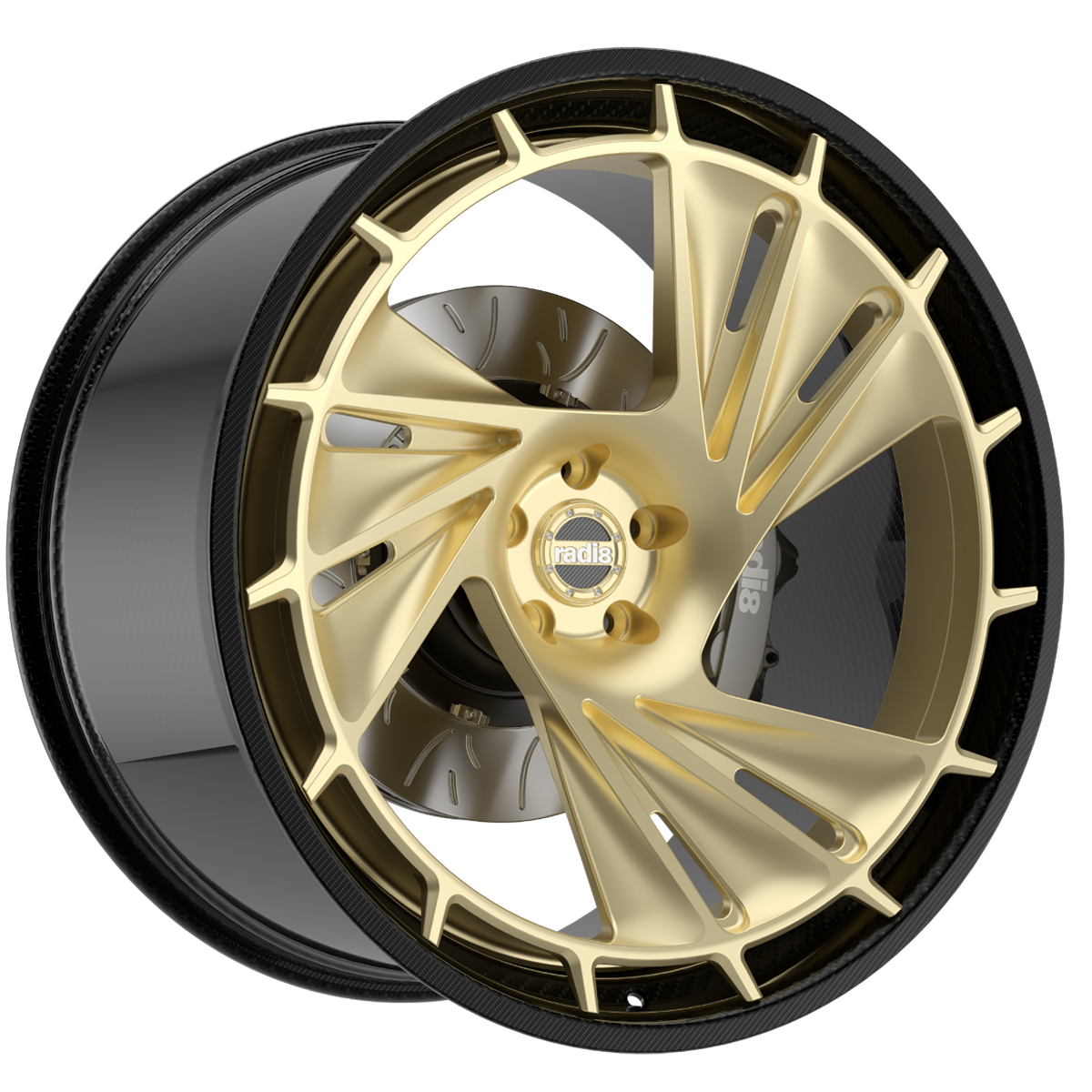 Wheels for Audi – R808 by Radi8, Full Carbon wheels forged for RS performance and street dominance