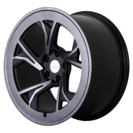 r8c5 19 x 10 ET42 5x112 Gloss Black Machined Face