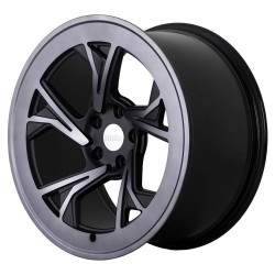 r8c5 18 x 9.5 ET35 5x100 Gloss Black Machined Face