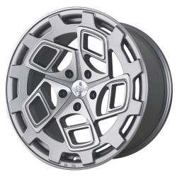 r8cm9 18 x 8.5 ET42 5x112 Matt Silver Machined Face